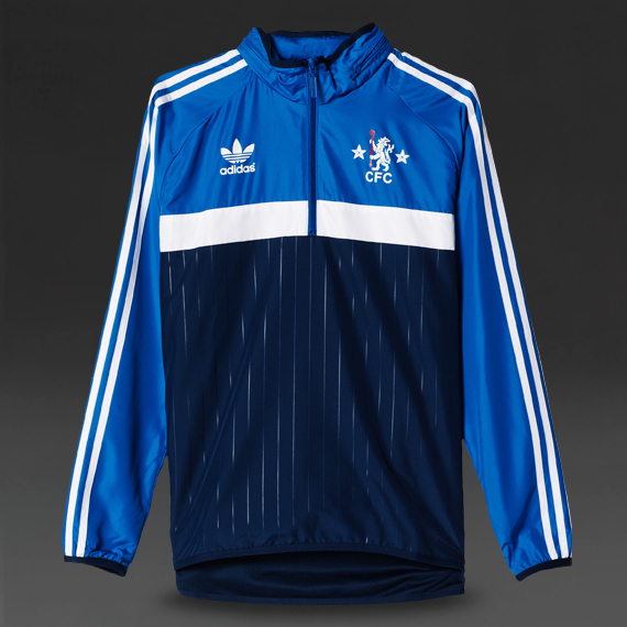 Adidas Originals Chelsea FC Half-Zip Windbreaker Collegiate Navy / Dark Royal for Men